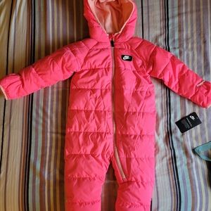 Pink Nike toddler snowsuit
